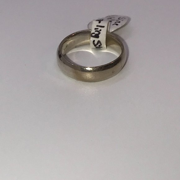 Plain Sterling Silver Ring, Size 6 1/2 - Picture 4 of 9